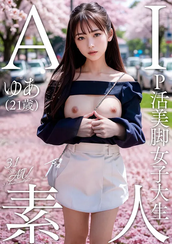 AI素人 P活美脚女子大生ゆあ（21歳）【3.1次元】 画像1